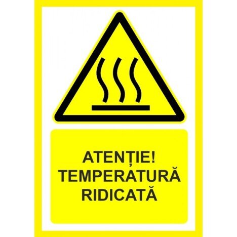 Placuta atentie temperatura ridicata